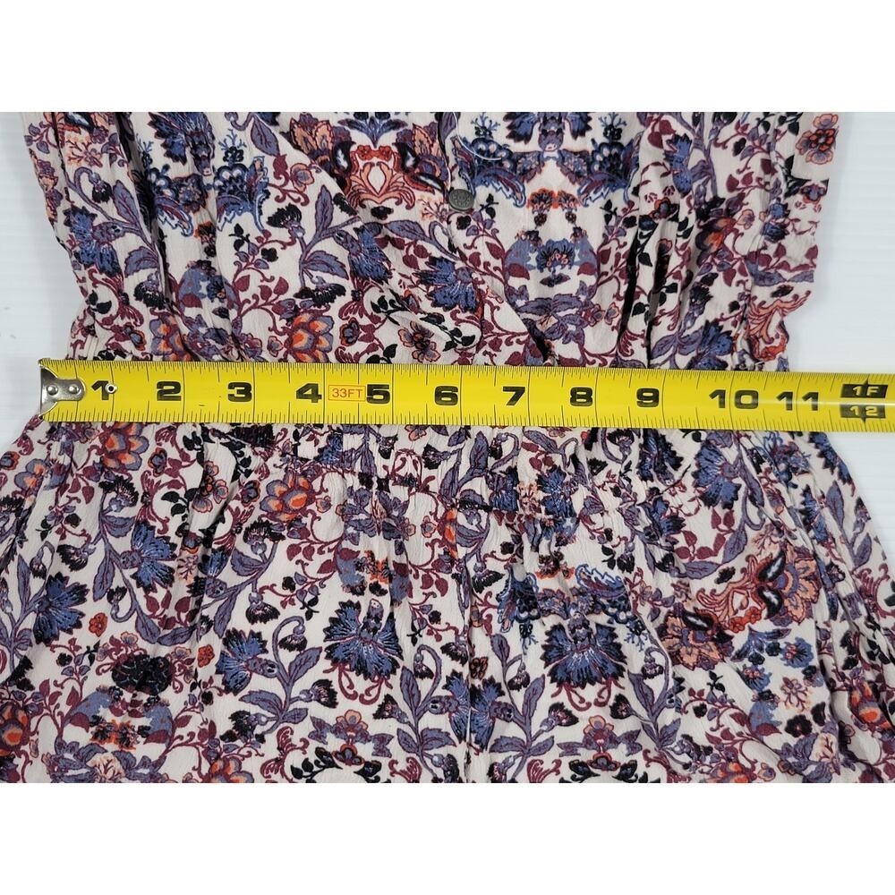 American Eagle Paisley Live Your Life Bohemian Style Floral Romper Womens XS - Picture 10 of 12